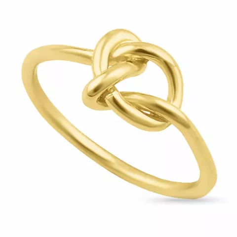 Knoten Ring aus vergoldetem Sterlingsilber