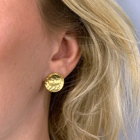 Ohrstecker in vergoldetem Silber