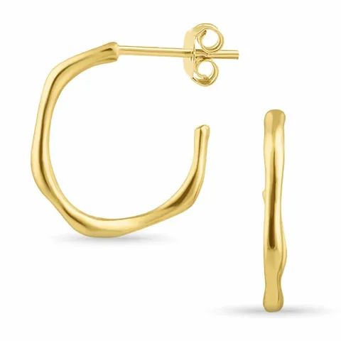 Halbkreolen in vergoldetem Silber