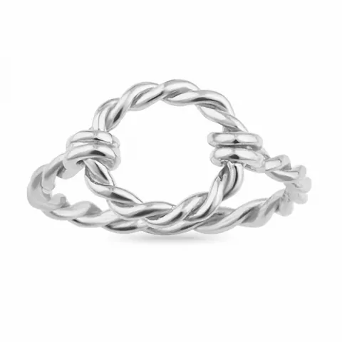 geflochtenes Ring aus Silber