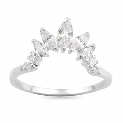Kollektionsmuster Zirkon Ring aus Silber