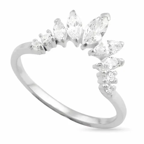 Kollektionsmuster Zirkon Ring aus Silber