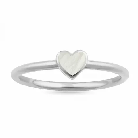Herzen Mondstein Ring aus Silber