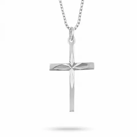 Kreuz Halskette aus Silber und Anhänger aus Silber