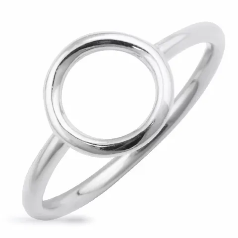 runder Ring aus Silber