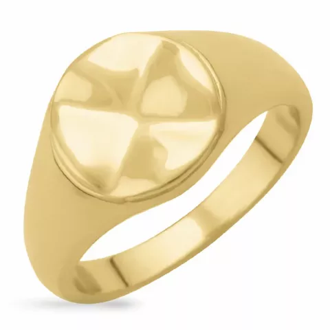 Ring mit Kratzern aus vergoldetem Sterlingsilber