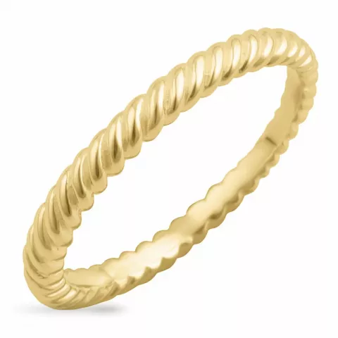 strukturierter Ring aus vergoldetem Sterlingsilber