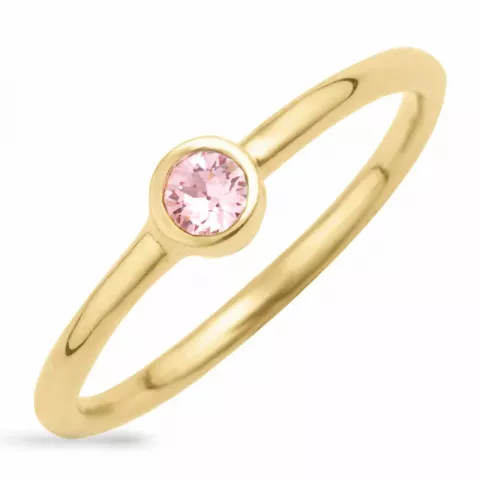 Bergkristall Ring aus vergoldetem Sterlingsilber