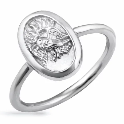 ovaler Ring aus Silber