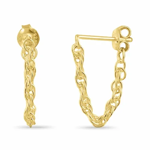 ketten ohrringe in vergoldetem Silber