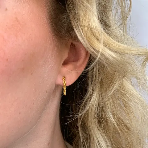 ketten ohrringe in vergoldetem Silber