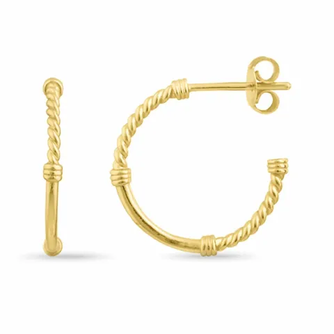 Halbkreolen in vergoldetem Sterlingsilber