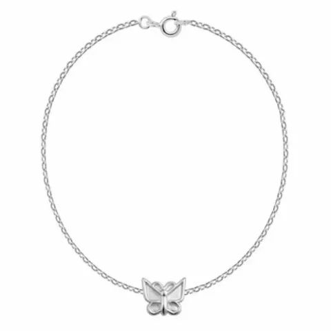 Fußkette aus silber und schmetterling aus silber