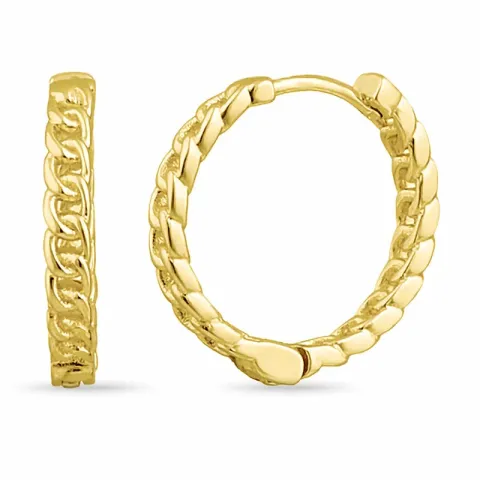 16,5 mm Kreole in vergoldetem Sterlingsilber