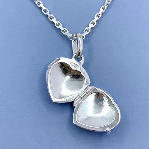 12 x 14 mm Herz Medaillon aus Silber