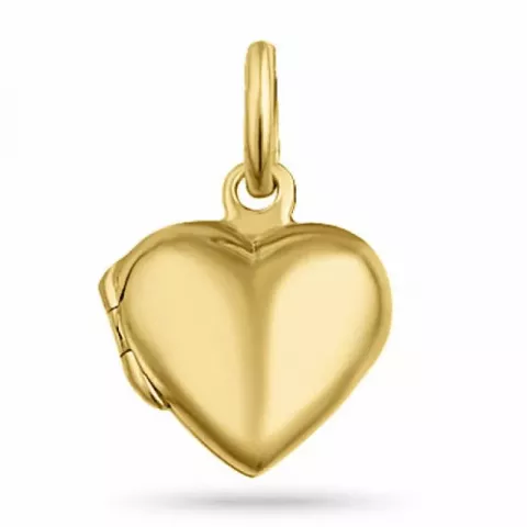 Kollektionsmuster Herz Medaillon aus vergoldetem Sterlingsilber