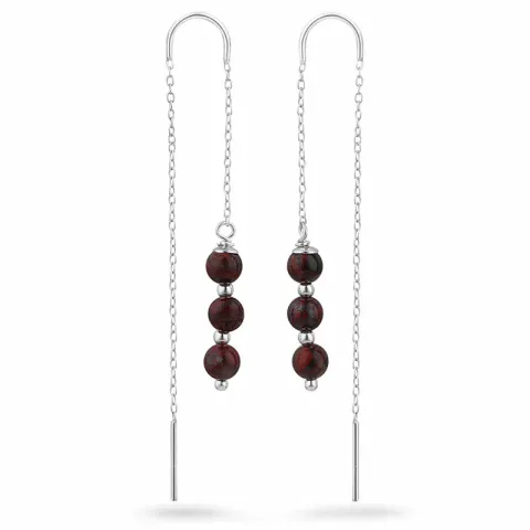 rotem jasper ketten ohrringe in Silber - Loom Stones