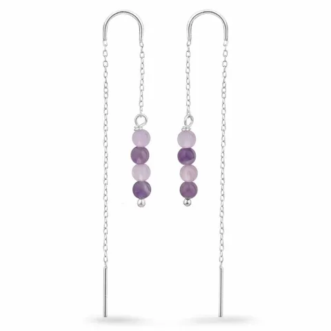 lavendelfarbenem Amethyst ketten ohrringe in Silber