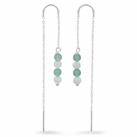 Amazonit ketten ohrringe in Silber - Loom Stones