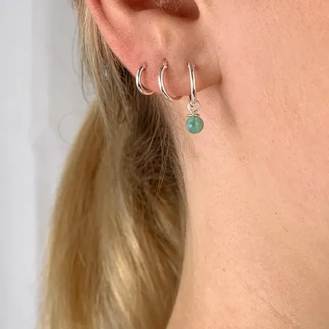 12 mm Amazonit Kreole in Silber - Loom Stones