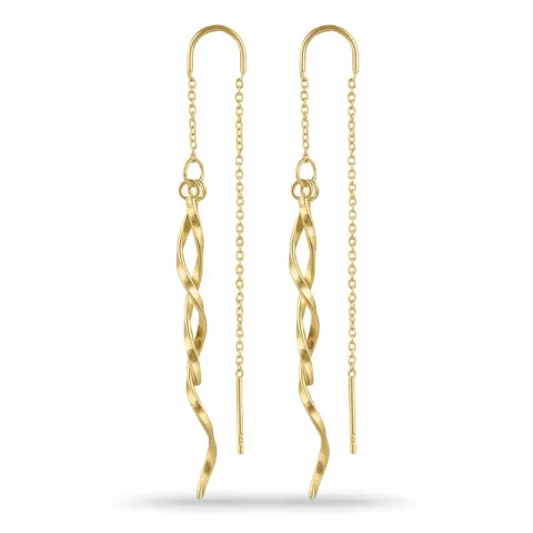 Kollektionsmuster ketten ohrringe in vergoldetem Silber