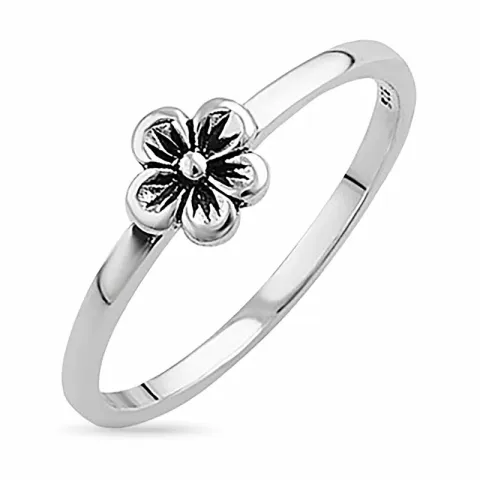 Blumen Ring aus Silber