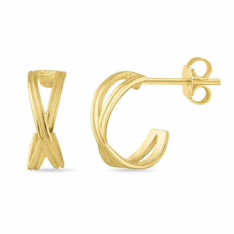 Halbkreolen in vergoldetem Sterlingsilber