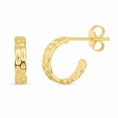 Halbkreolen in vergoldetem Silber