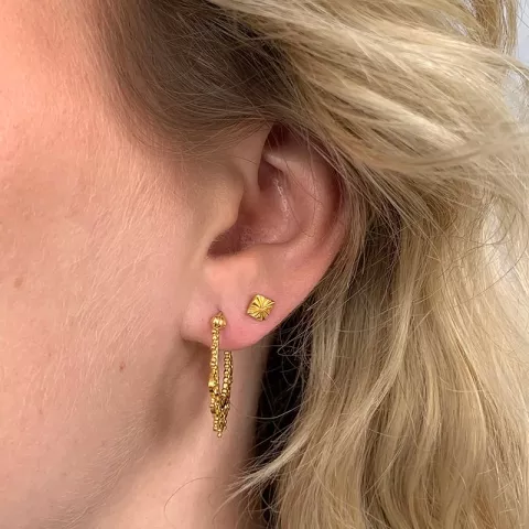 Ohrringe in vergoldetem sterlingsilber