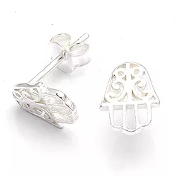 Hamsas Hand Ohrringe in Silber
