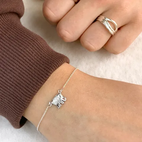 Armband aus Silber und Elefant aus Silber