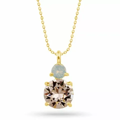 Bergkristall Halskette aus vergoldetem Sterlingsilber und Anhänger aus vergoldetem Sterlingsilber