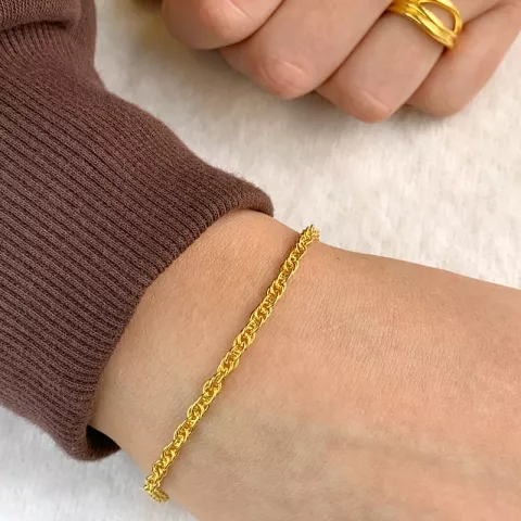 Armband aus vergoldetem sterlingsilber 17+2 cm x 