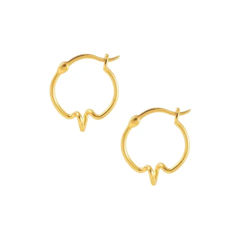 Hultquist Kreole in vergoldetem Sterlingsilber