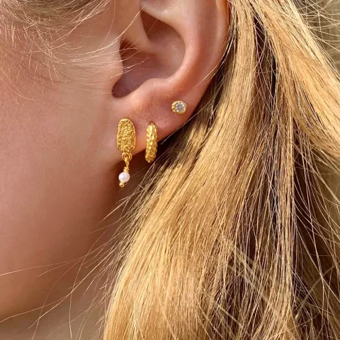 Hultquist Kreole in vergoldetem Sterlingsilber