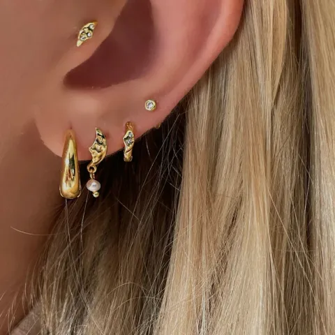 Nava Ease  Kreole in vergoldetem Sterlingsilber