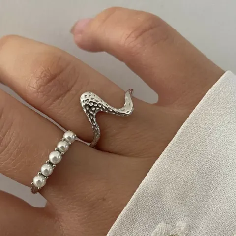 Nava Breena justierbar Ring in Silber