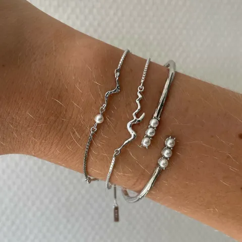 Nava Kaito  Perle Armband in Silber