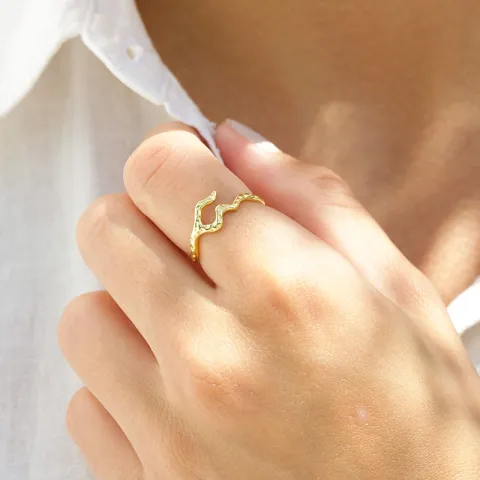 Nava Elora  Ring in vergoldetem Sterlingsilber