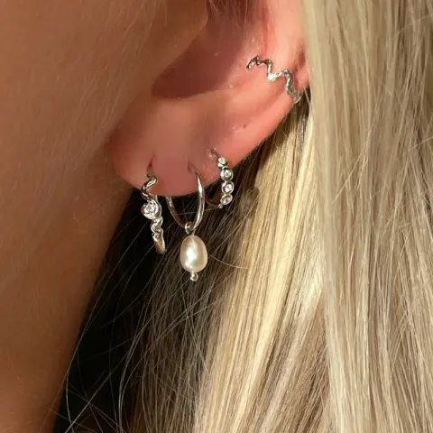 Nava Noelani Schlange Ohrringe in Silber