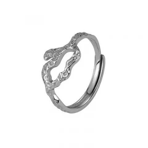 Nava justierbar Ring in Silber