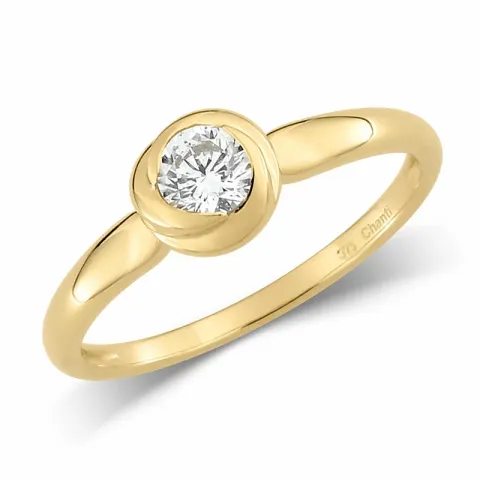 Runder Ring aus 9 Karat Gold