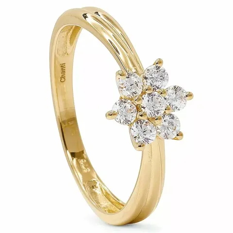 Blumen Ring aus 9 Karat Gold