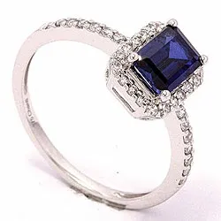 Kollektionsmuster Zirkon Ring aus Silber