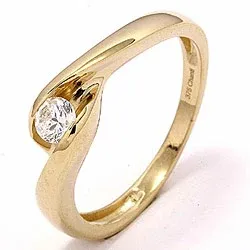 Runder Ring aus 8 Karat Gold