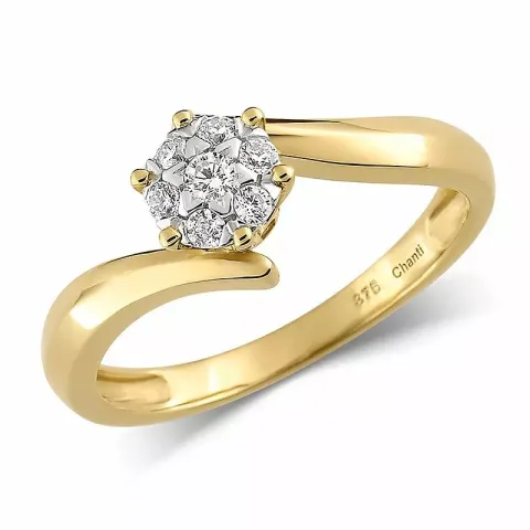 Runder Ring aus 8 Karat Gold