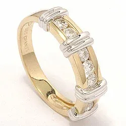 Bestellware - Diamant Ring in 14 Karat Gold- und Weißgold 0,52 ct