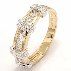 Bestellware - Diamant Ring in 14 Karat Gold- und Weißgold 0,52 ct