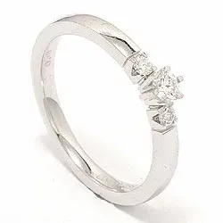 Bestellware - Diamant Ring in 14 Karat Weißgold 0,10 ct 0,08 ct