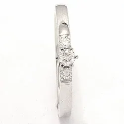 Bestellware - Diamant Ring in 14 Karat Weißgold 0,10 ct 0,08 ct
